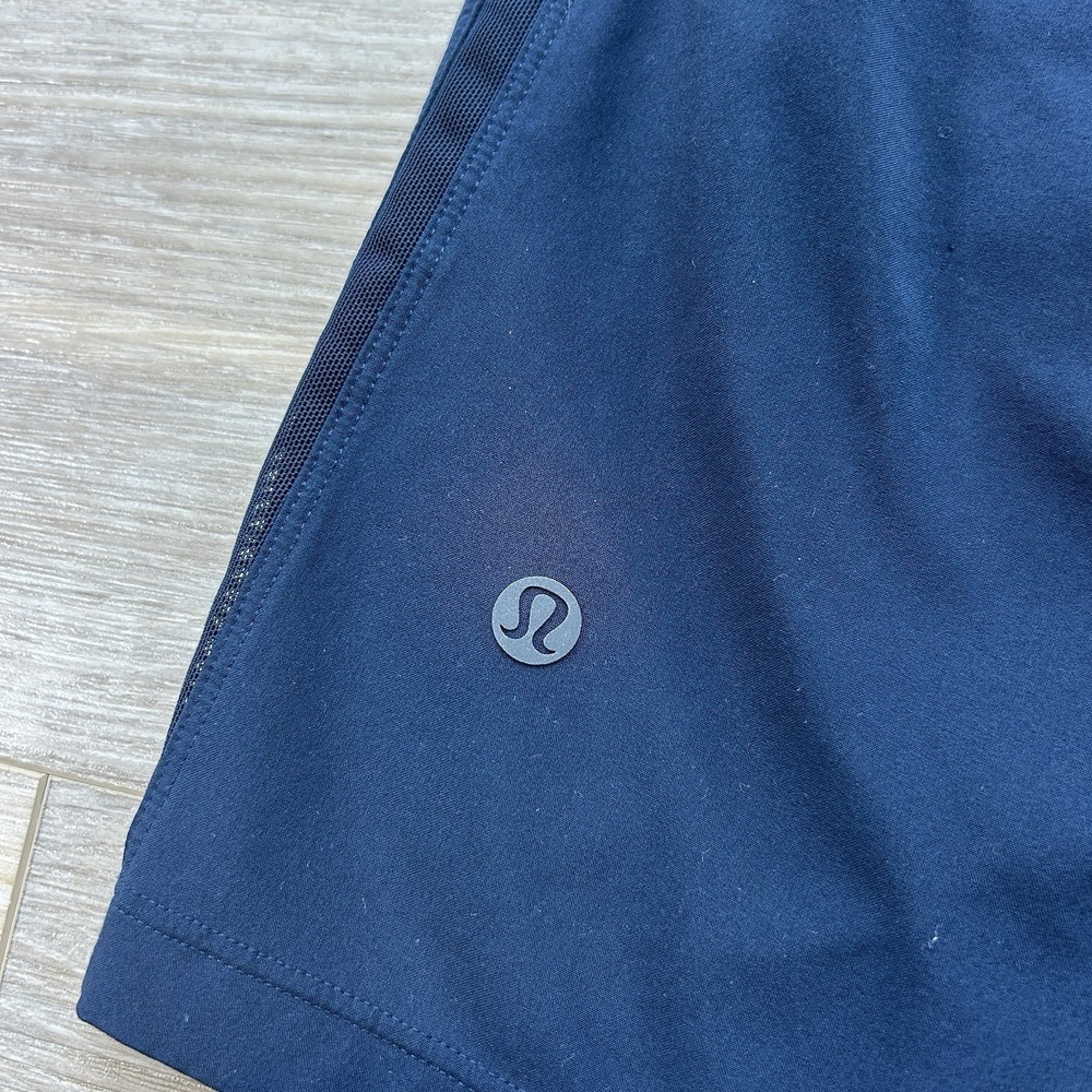 Lululemon Shorts Mens XL Navy Pace Breaker 9" Lined Athletic Running Workout - Picture 4 of 10